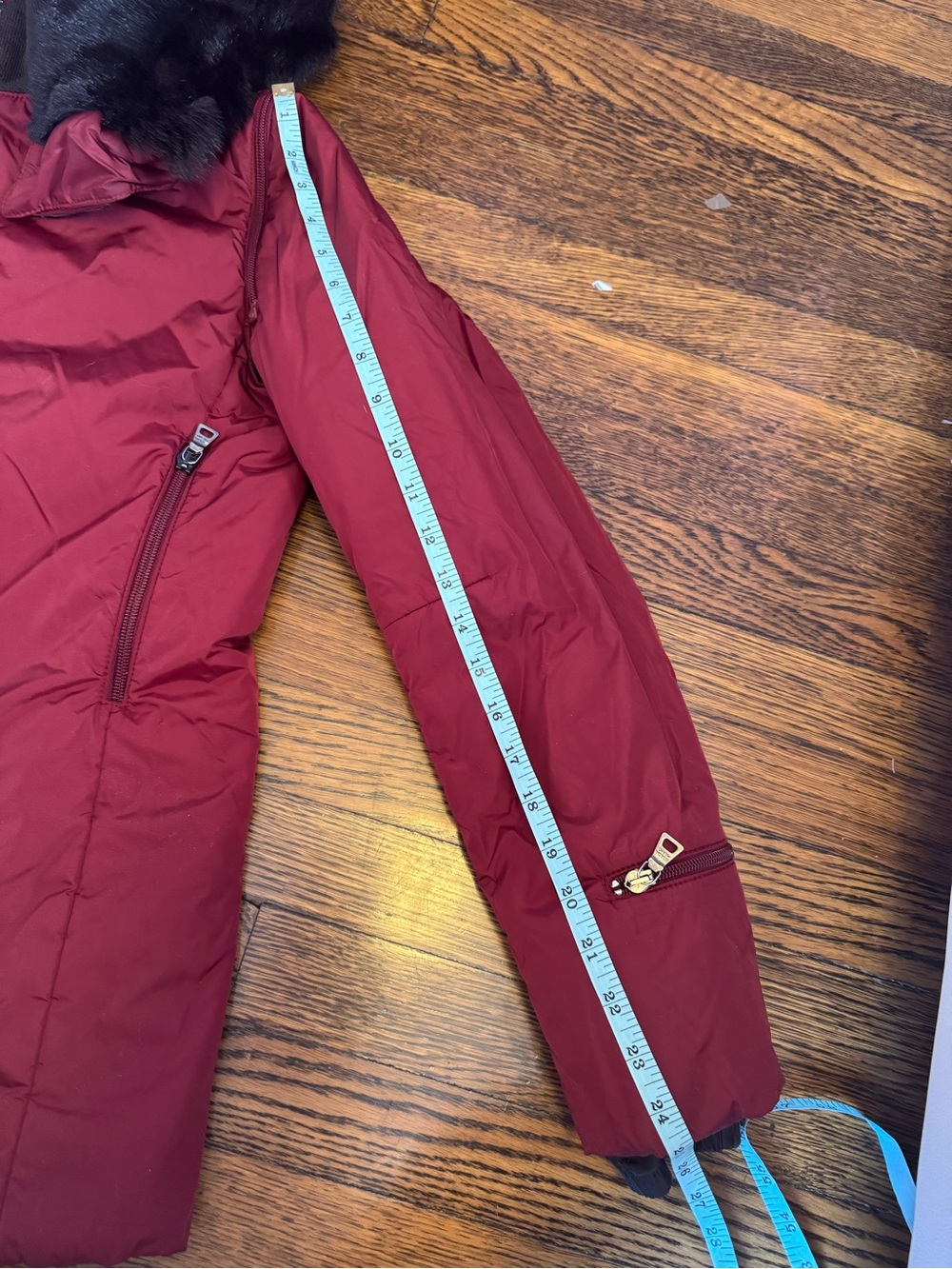 Prada red parka jacket with hood - Picture 15 of 16
